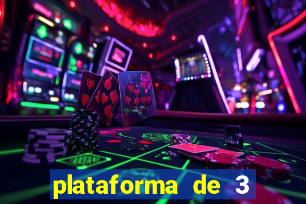 plataforma de 3 reais jogo